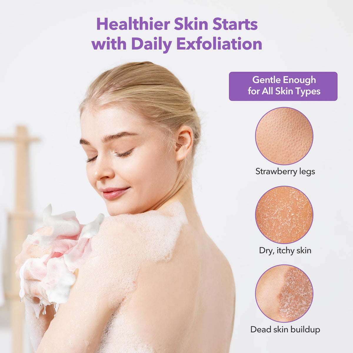 BubblyMe quick-drying washcloth stays fresh between uses for busy routines