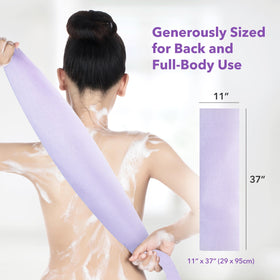 BubblyMe rich-lather washcloth helps activate soap into creamy shower foam