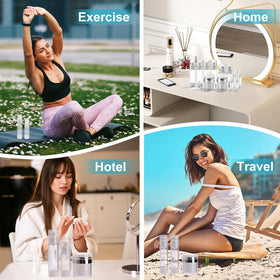 Bubimon travel packaging demonstrating TSA-friendly, leak-proof convenience