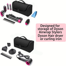 BUBM Airwrap travel case with attachment slots for brushes and care items.