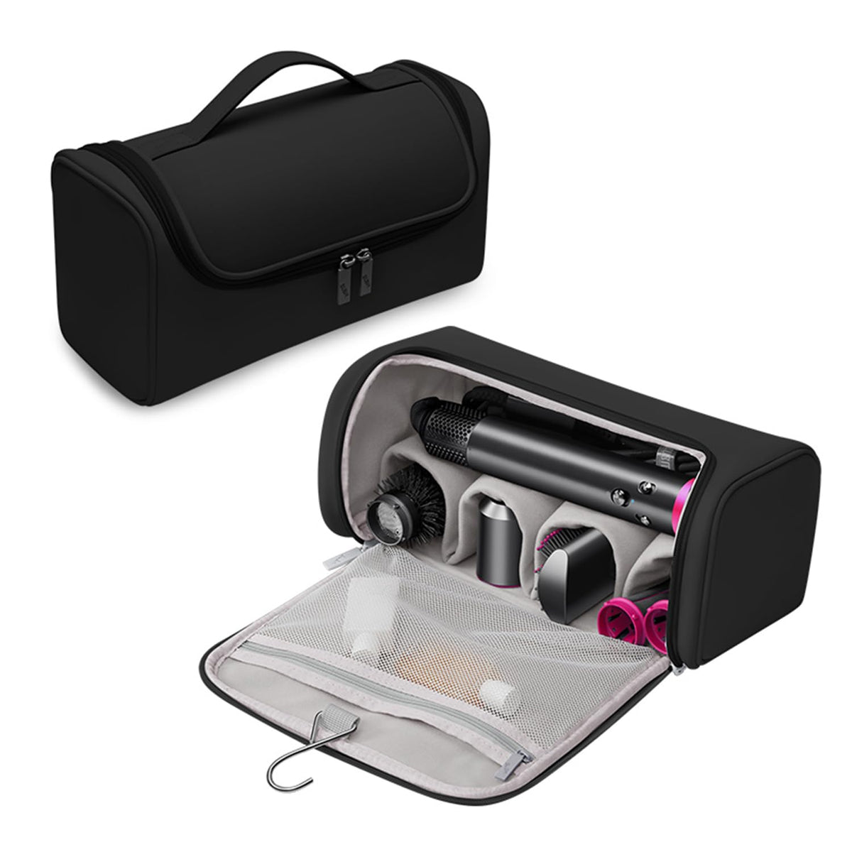 BUBM Airwrap compact travel size fits easily into luggage.