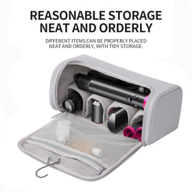 BUBM travel case hanging hook enables convenient placement on the go.