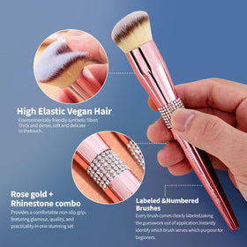 Bueart Design contour brush close-up for precise sculpting