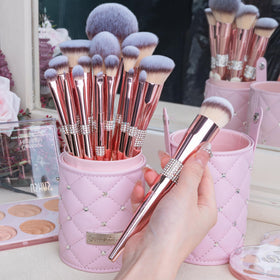 Bueart Design foundation brush close-up showing smooth application