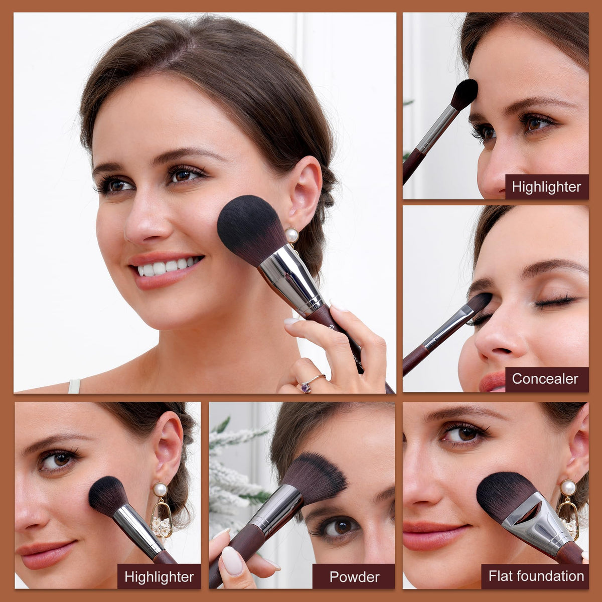 Bueart Design blush brush for natural, rosy cheeks