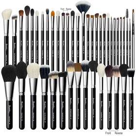 BUEART DESIGN 42Pcs goat hair brushes for silky blending in makeup