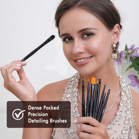 Includes a stylish holder for organized storage with Bueart Design brushes.