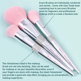 Bueart Design duo-ended liner brow brush with spoolie for quick grooming.