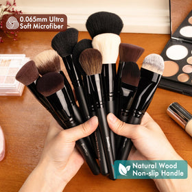 Durable ferrules keep brushes sturdy and long-lasting during daily use, Bueart Design.