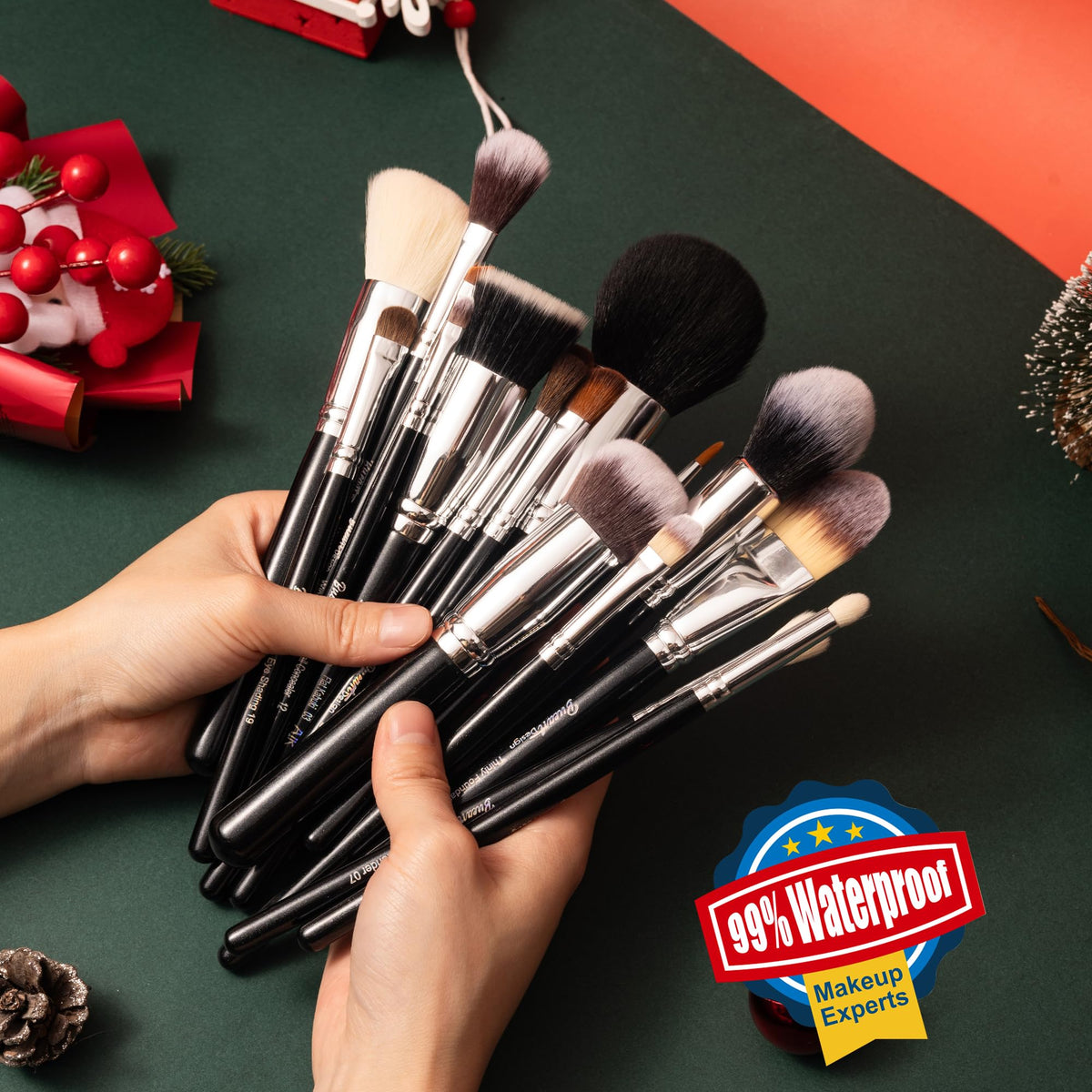 Bueart Design eyeshadow brush enables smooth, precise color placement.