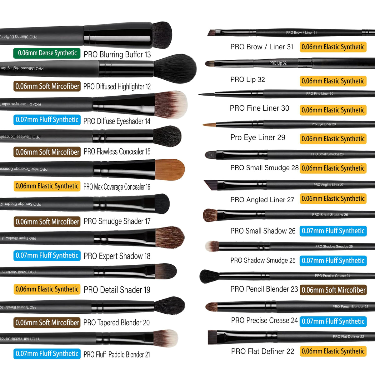Foundation brush provides smooth, even coverage for a natural base—Bueart Design.