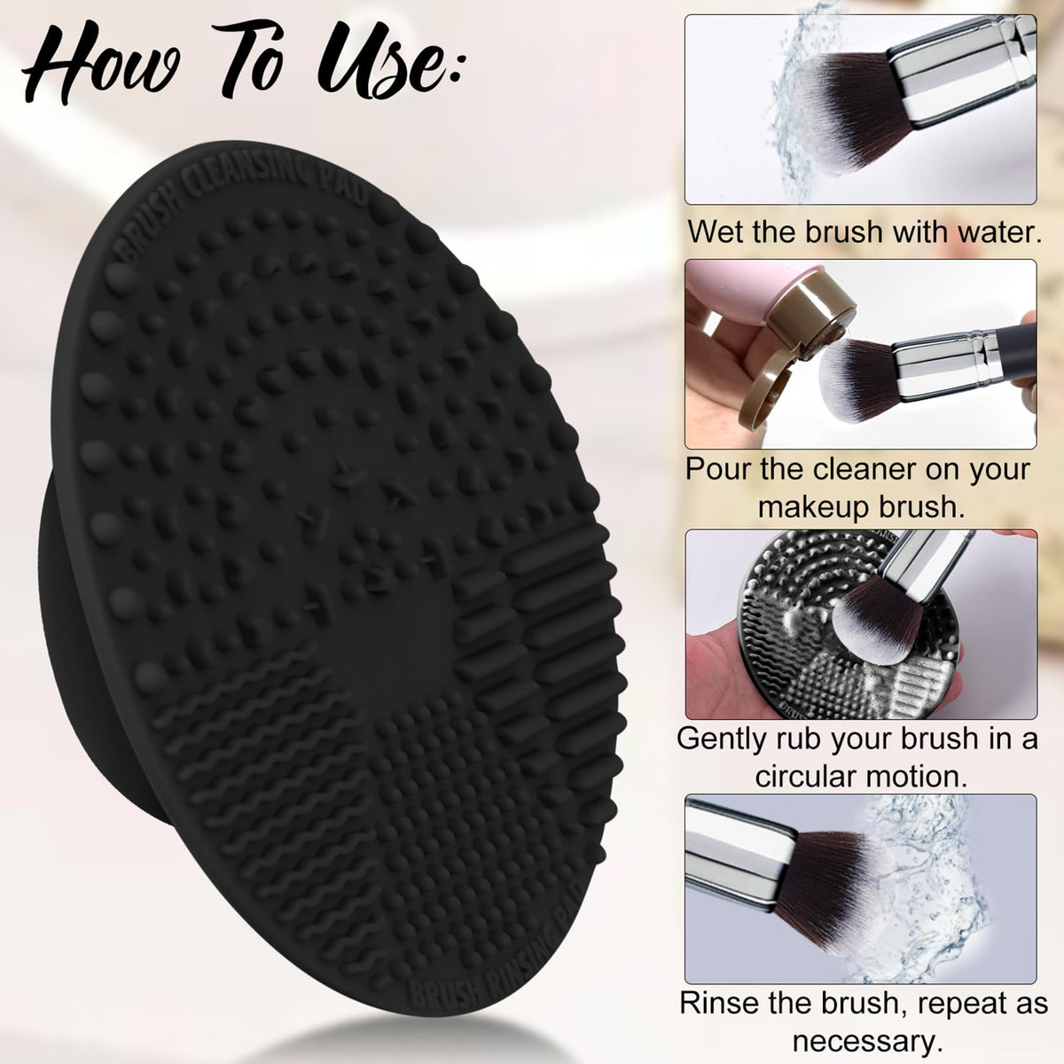 Bueart Design pony hair brush for soft blending and control.