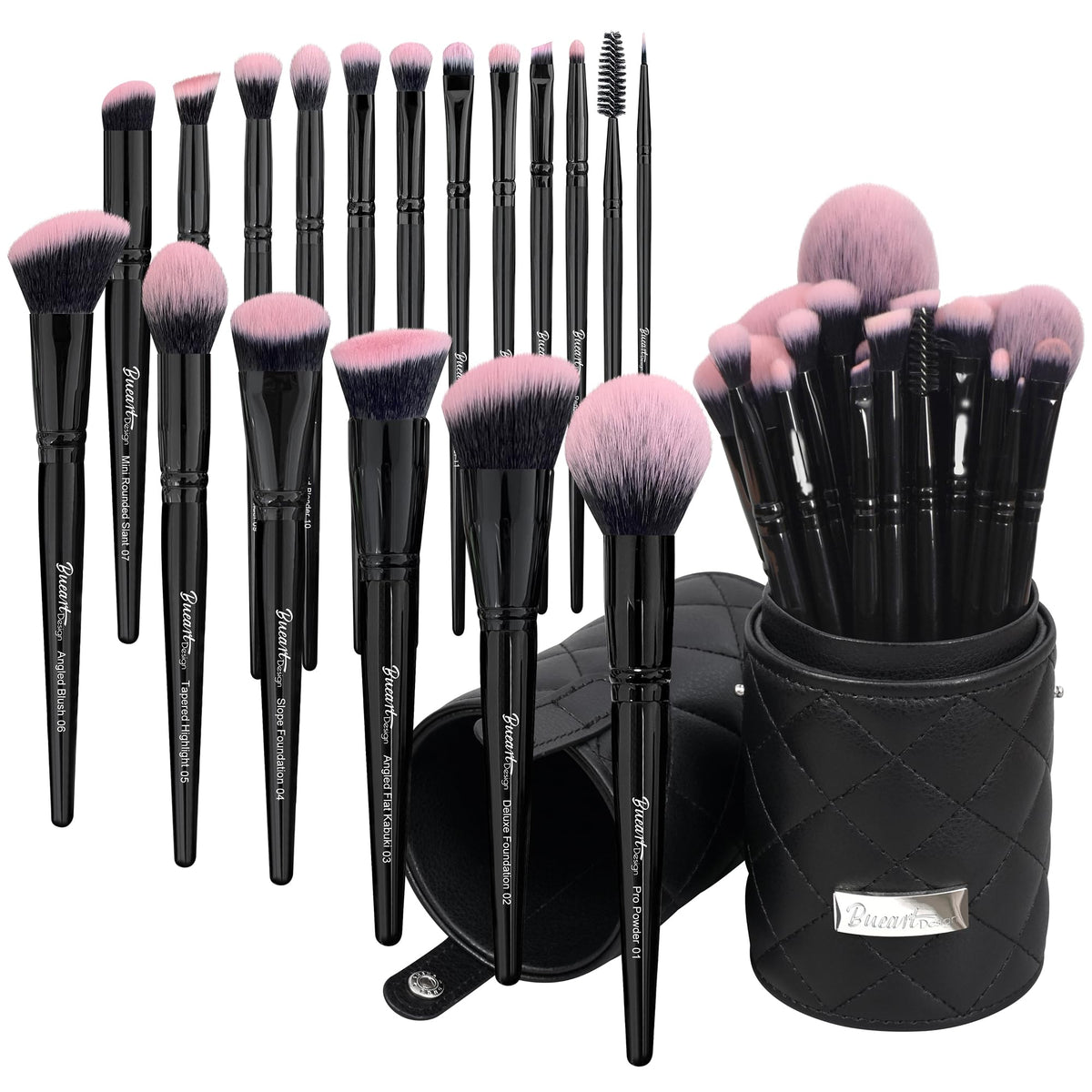 Bueart Design travel holder case keeps brushes protected on the go