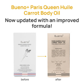 Bueno+ Paris Queen Carrot Oil has a fresh green floral scent.