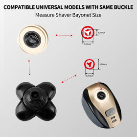 BueRallan universal heads suit both men and women grooming.