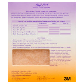 Buf-Puf cleansing ritual with towel shows easy care.