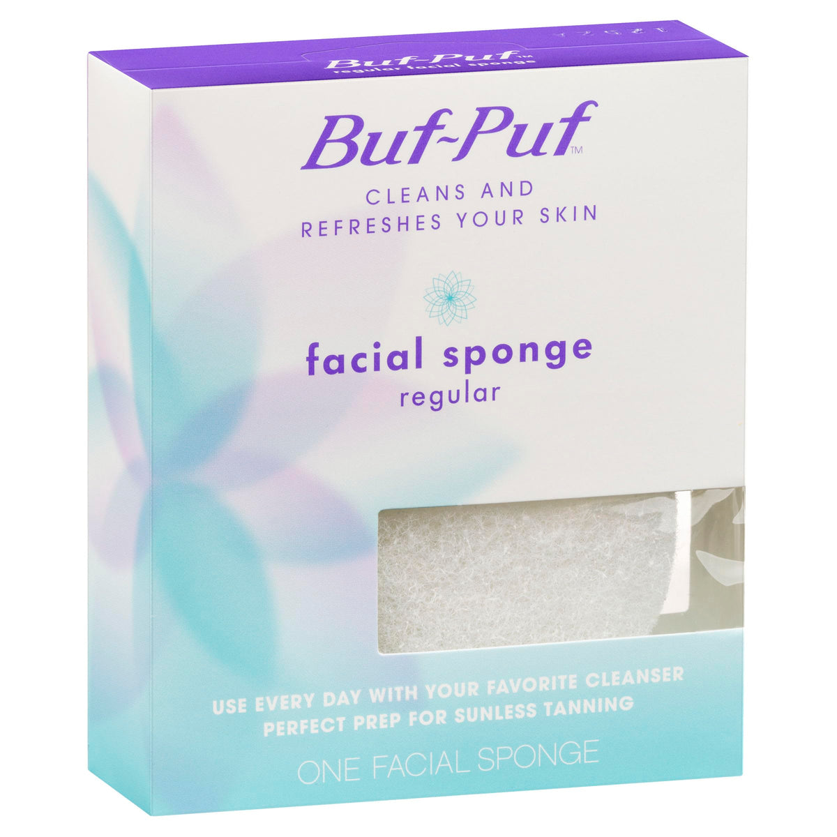 Buf-Puf moisturizer-prep focus sponge primes skin for hydration.