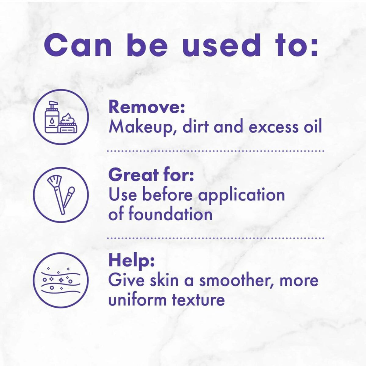 Buf-Puf facial sponge beside cleanser for prep and makeup readiness.