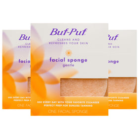 Buf-Puf Gentle Facial Sponge close-up showing soft texture for daily cleansing