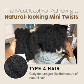 Builson Afro Kinky Bulk 12in for braiding with versatile styling options.