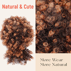 Builson heat-resistant synthetic fiber ponytail offers soft, lightweight volume.