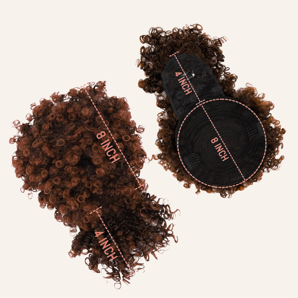 Builson heat-resistant synthetic fiber offers soft, lightweight, realistic texture.