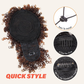 Builson ponytail extension with combs delivers secure attachment and easy styling.
