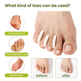 Bukihome reusable toe separators are washable and hygienic.