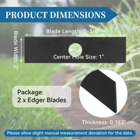 Bularie 613223 edger blade made of durable steel with paint coating for longevity