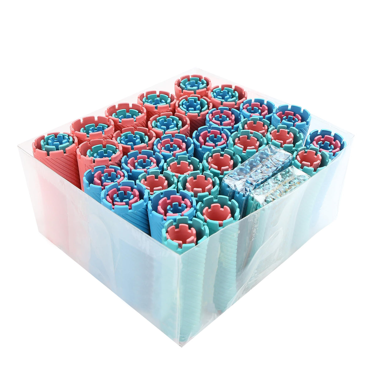 BuleVina 100-pcs perm rods set for diverse curl sizes.