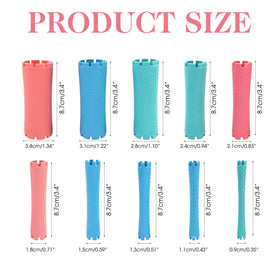 BuleVina cold wave curlers with large rollers enables versatile home styling.