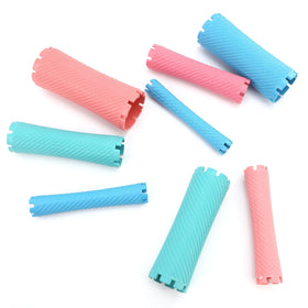 BuleVina threaded anti-slip perm bars protect hair during curling.