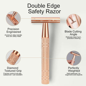 BULIMICA ten platinum-coated blades offer sharp, long-lasting performance for clean shaves.