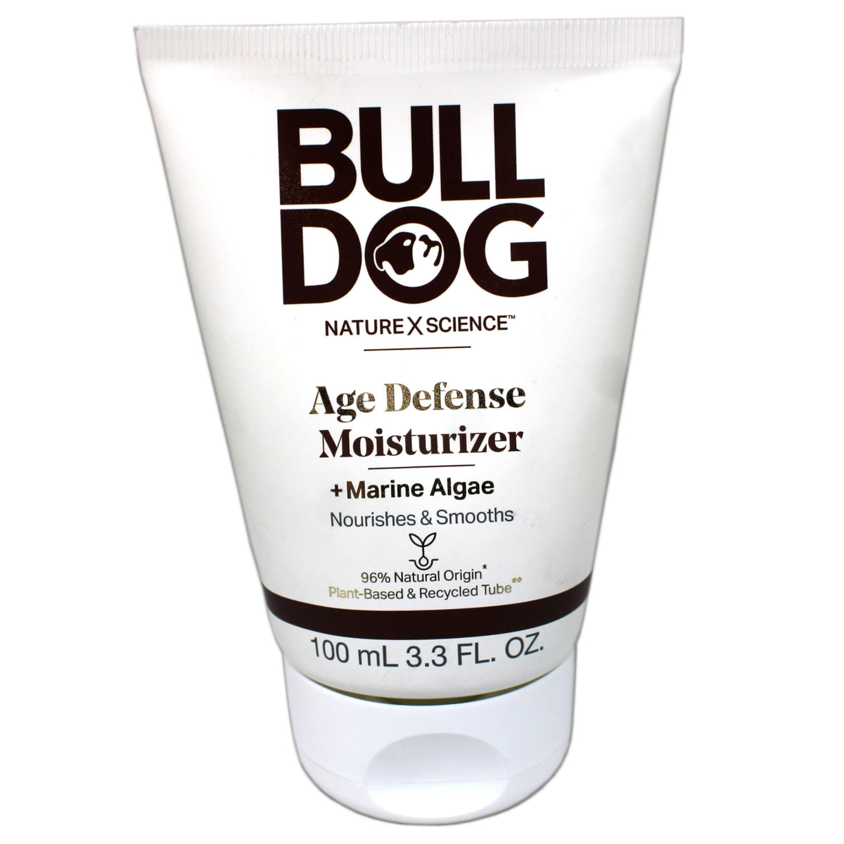 Bulldog Age Defense Moisturizer 2-pack back view with label details.