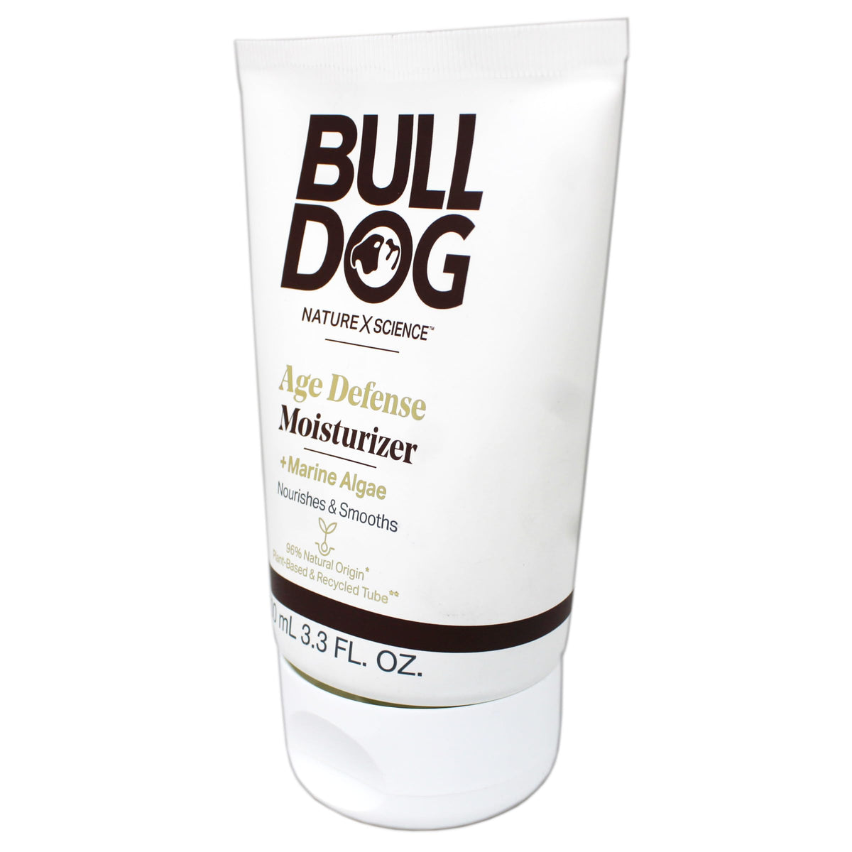 Bulldog Age Defense Moisturizer texture swatch showing creamy consistency.
