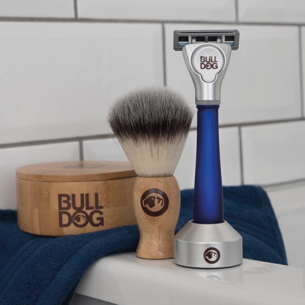 Bulldog razor uses 70% recycled glass from beer bottles.