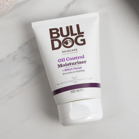 Bulldog Moisturizer on skin delivers balanced shine and soft texture.