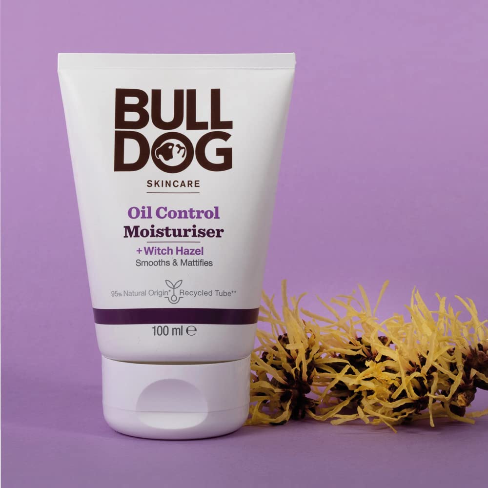 Texture swirl of Bulldog Moisturizer demonstrates smooth, matte finish for shine control.