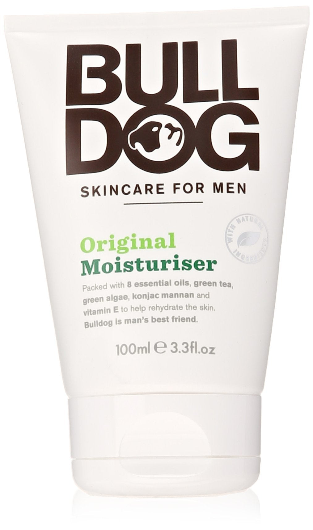 Bulldog Original Moisturizer bottle for lightweight daily hydration.