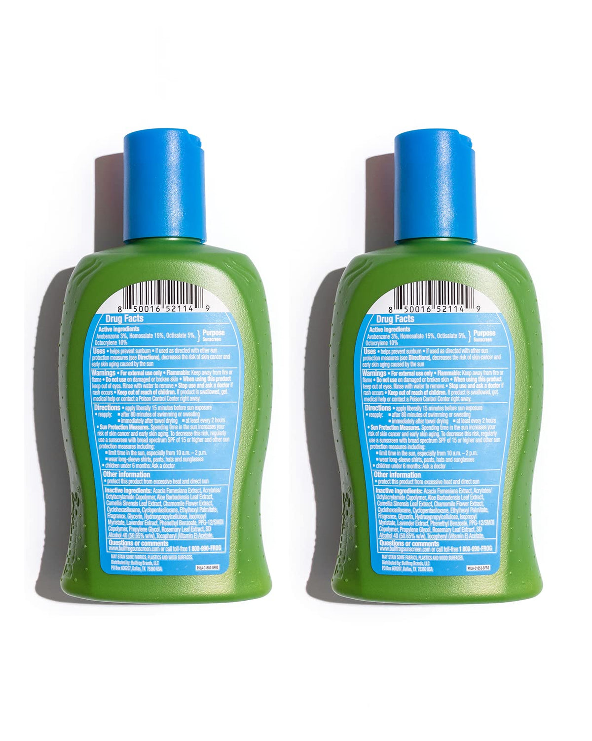 Bullfrog Quik Gel Sunscreen SPF 50 bottle pour close-up showing easy application.