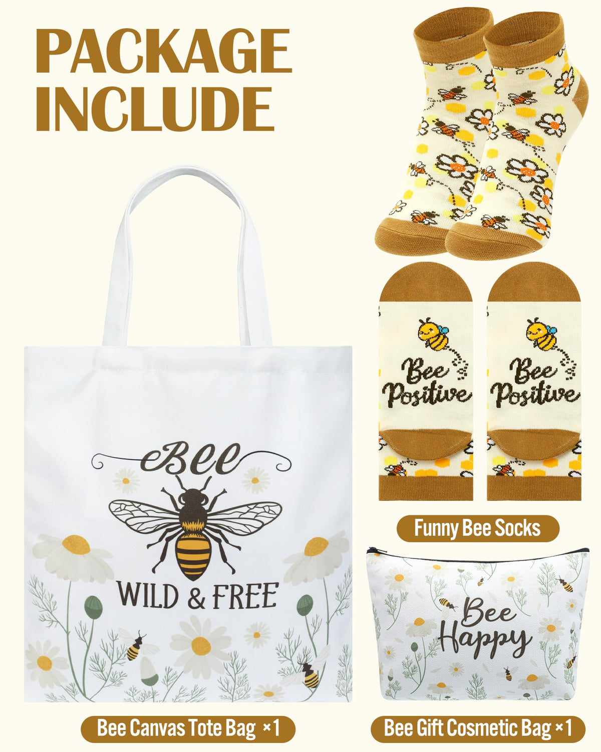 Bulyoou Bee socks pattern adds color and comfort