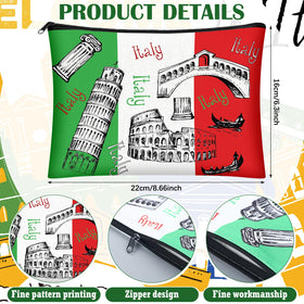 Bulyoou Italy cosmetic bag Florence pattern doubles as a stylish daily wallet.