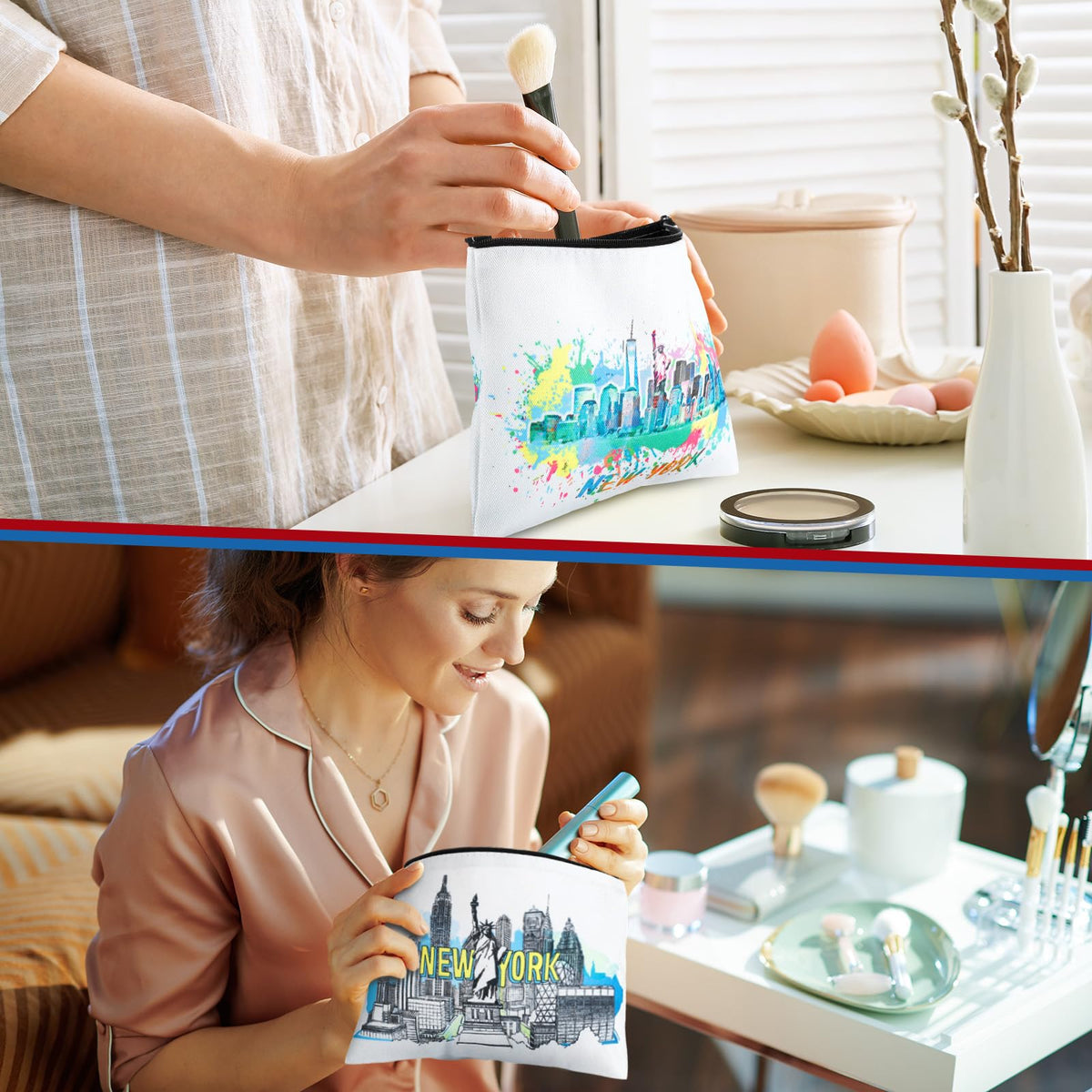 Bulyoou New York themed pouches as thoughtful souvenirs.