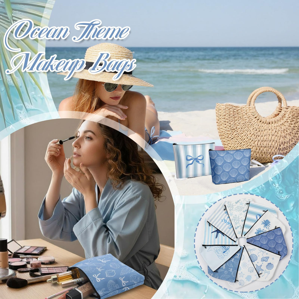 Bulyoou beach volleyball design pouch keeps essentials secure