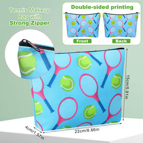 Bulyoou tennis makeup bag canvas close-up highlights durable fabric.