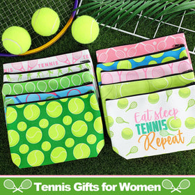 Bulyoou tennis makeup bags compact size fits phones and accessories.