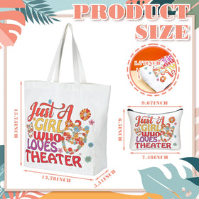 Bulyoou tote features comedy mask pattern for theatrical flair.