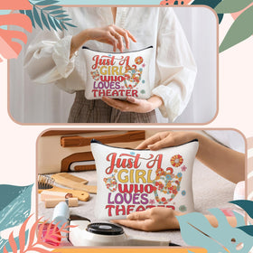 Bulyoou vintage flower design on bags evokes retro theater charm.