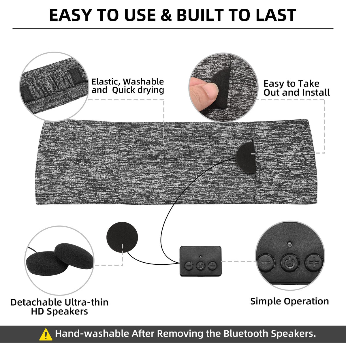 BULYPAZY headband in use during a workout to block ambient noise.
