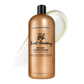 Bumble and bumble Bond-Building Hair Repair Conditioner bottle front highlighting bond-strength formula for damaged hair.